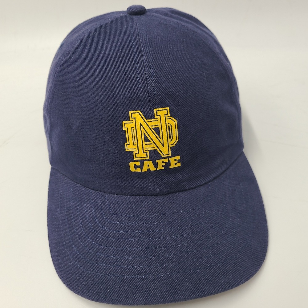 Vintage Notre Dame Fighting Irish Hat Snapback Blue NCAA University Cafe Mohrs